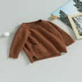 thumbnail image 3 of MesaSe Pull Tricoté pour Bébé Manches Longues avec Poche Automne Tricoté pour Filles Garçons, 3 of 7