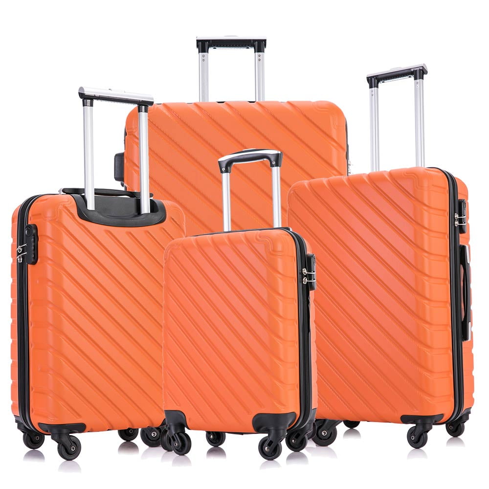 4 Piece Hardshell Luggage Sets,Travel Suitcase,Carry On Luggage with