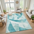 thumbnail image 7 of Addison Rugs Mayfield Premium Machine Washable Transitional Swirls Teal Rectangle Rug, 10' x 14', 7 of 7
