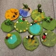 thumbnail image 4 of Primegos Felt Coasters Handmade Absorbent Table Coasters Heat Resistant Trivet Pads Thick Square Decorative Drink Mats, 4 of 8