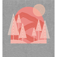 thumbnail image 2 of Adventure Society Mountain & Pine Trees Heather Gray Men's Crew Neck Short Sleeve Tee-Medium, 2 of 2