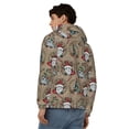 thumbnail image 4 of Wukai Santa Claus cute Print Men's Zip-Up Hoodie,Fleece Full-Zip Hoodie for Men, Hooded Sweatshirt-X-Large, 4 of 5