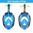 thumbnail image 4 of Máscaras de buceo antivaho con vista de 180 grados compatibles con cámaras deportivas. Tamaño: L/XL. Azul., 4 of 5