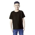 thumbnail image 2 of Gildan Youth Heavy Cotton T-Shirt, Blank Tee for Crafts & DIY, Kids Short Sleeve Tee, Dark Chocolate, M, 2 of 5