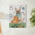 thumbnail image 2 of Hardworking French Bulldog Ready Back to School New Year Classes Vertical Matte Canvas Poster Dog Lover Gifts Wall Art Home Decor - 12011, 2 of 5