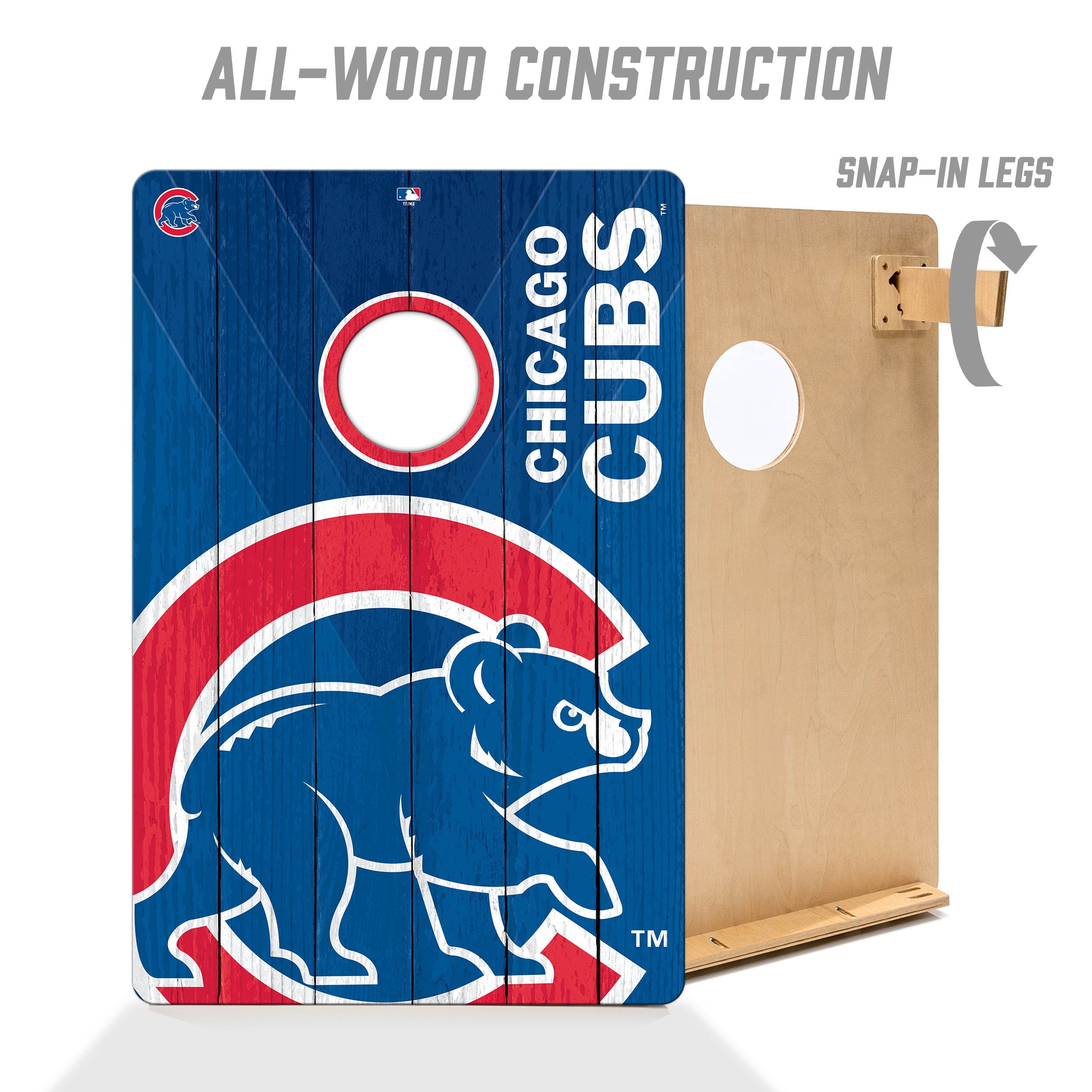 YouTheFan MLB Chicago Cubs 2' x 3' Cornhole Game No Bags