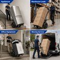 thumbnail image 4 of RXFSP 880 lb Capacity Electric Stair Climbing Hand Truck, Heavy Duty Motorized Stair Climber Dolly Cart for Straight & Curved Stairs, Powered Moving Cart for Appliances, Furniture & Heavy Loads, 4 of 10