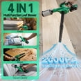 thumbnail image 2 of Cordless Leaf Blower Vacuum Combo 4 in 1, 3 Nozzles &3 Modes for Inflation & Deflation, Extended Tube & Variable Speed, 20000RPM 150MPH, 2x2000mAh Battery Powered Leaf Blowers for Lawn Care, 2 of 9