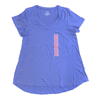 Hue Women's Short Sleeve V-Neck Super Soft Stretch Perfect Legging Tunic Tee (Persian Jewel, XL)