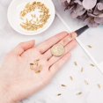 thumbnail image 2 of 100pcs 3x2.5mm Gold Folding Crimp Ends Stainless Steel Crimp Ends Fold Over Ends, 2 of 5