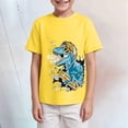 thumbnail image 2 of Gubotare Kids T Shirts Boys T Shirts Kids Short Sleeve Shirts for Boys Crewneck Tshirts Basic Casual Tops Tees Summer Clothes Size 13-14 (Yellow,13-14 Years), 2 of 4