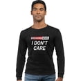 thumbnail image 2 of Go All Out Breaking News I Don't Care Funny Sarcastic Humor Long Sleeve T-Shirt Mens, 2 of 4