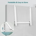 thumbnail image 3 of Over The Door Hanger Foldable,Over The Door Rack for Clothes, Towels, Coats -White, 3 of 8