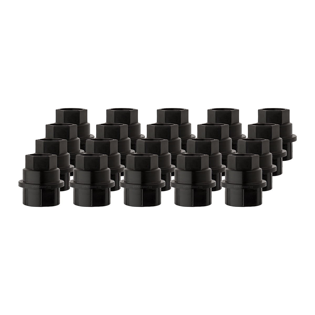 20 New Black Plastic Wheel Lug Nut Caps Replaces GM 15646250 / Dorman