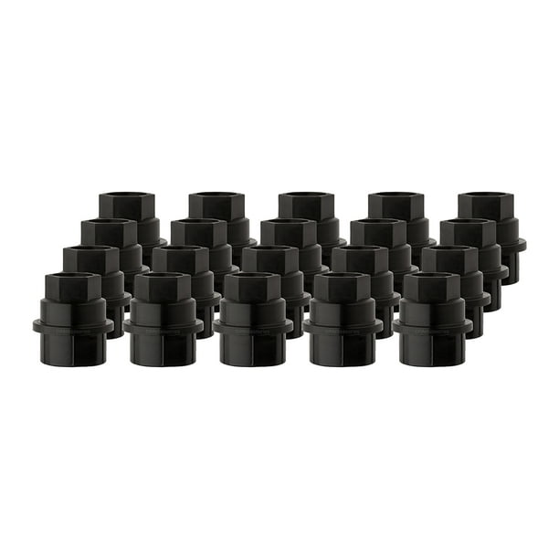 20 New Black Plastic Wheel Lug Nut Caps Replaces GM 15646250 / Dorman