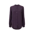 thumbnail image 1 of $218 EQUIPMENT FEMME Collarless HENRI Peacoat Button BLOUSE Silk ( XS ), 1 of 1