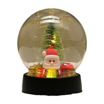 Christmas Snow Globe, Snow Globe Water Ball, Snowman, Santa Claus, Holiday Glitter Globe for Xmas Home Decoration Holiday Party Gifts