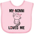 thumbnail image 3 of Inktastic Nonni Loves Me Granddaughter Kitty Cat Girls Baby Bib, 3 of 4