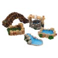thumbnail image 1 of 5 Pcs Modèle de Pont Miniature Paysage Rétro Kit d'Ornement en Résine, 1 of 6