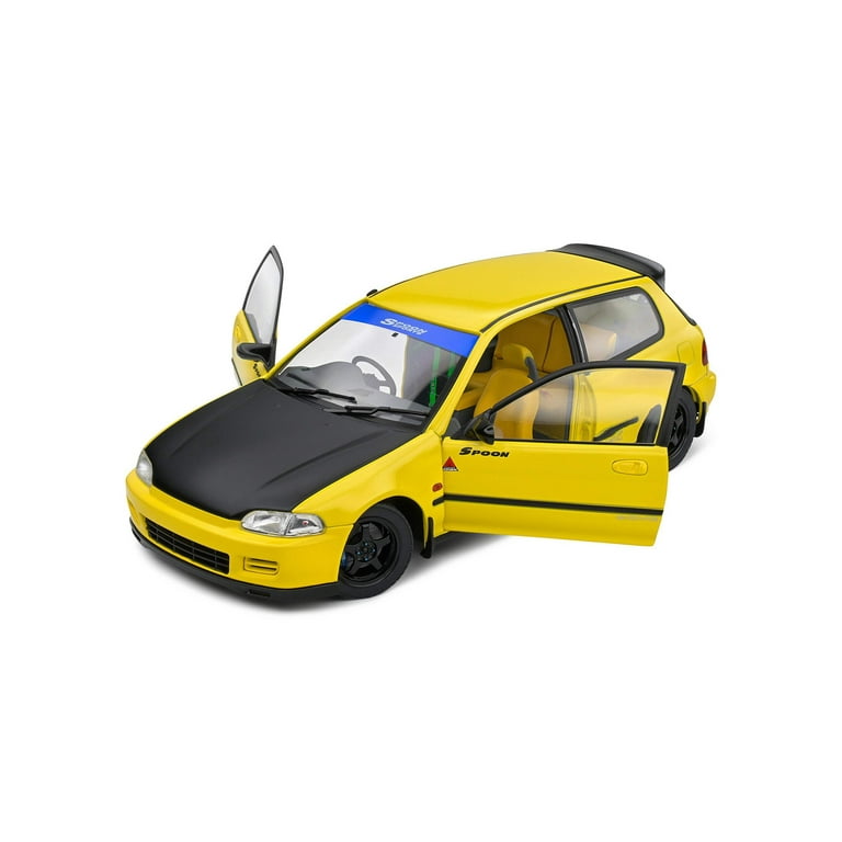 Solido 1991 Honda Civic EG6 Spoon Version Yellow Carnival w/ Black