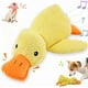 thumbnail image 2 of Juguetes para perros indestructibles 2026, para masticadores agresivos. Peluche chirriante arrugado, para dentición, interactivo de pato. Talla L, regalo: juguete cuerda zanahoria., 2 of 7