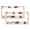 Pattern-134, variant on Colorful Cute Valentines Chicken Hearts License Plate Frame 2 Pieces Happy Valentine's Day Personalized License Plate Frame for US Standard Vehicles for Women Men 2 Hole Metal License Plate Frames