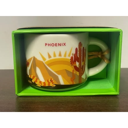 2oz Starbucks You Are Here Collection PHOENIX Ornament Cup