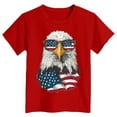 thumbnail image 5 of Leey-World Graphic Tees for Boys Girls Kids 7-14Y, Summer Short Sleeve 4th of July T Shirt Memorial Day Outfit Girl(Red,11-12 Years), 5 of 5