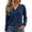 Blue, variant on Women's Wrap V Neck Ribbed Knit Top Long Sleeve Crisscross Surplice Neck Soft Stretchy Pullover Casual Fall Winter Sweater White
