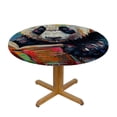 thumbnail image 3 of WYYP Panda Bear Panda Bear Round Tablecloth - Full Width Single-Sided Printing - 100% Polyester Fiber - Outdoor Picnic Camping and Indoor Kitchen Dining Party White, 3 of 8