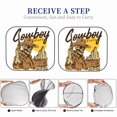 thumbnail image 6 of Fotbe Skull Cowboy 2-Piece Car Windshield Sun Shade | Sun Blocker for Car Windshield | Foldable Automotive Interior Accessories for Sun Protection-Large, 6 of 7