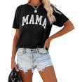 thumbnail image 1 of Camiseta para mujer con cuello redondo, camiseta sencilla de manga corta para ir de compras, senderismo, mujer M, 1 of 7
