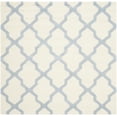 thumbnail image 3 of SAFAVIEH Cambridge Liam Geometric Wool Area Rug, Ivory/Light Blue, 6' x 6' Square, 3 of 7