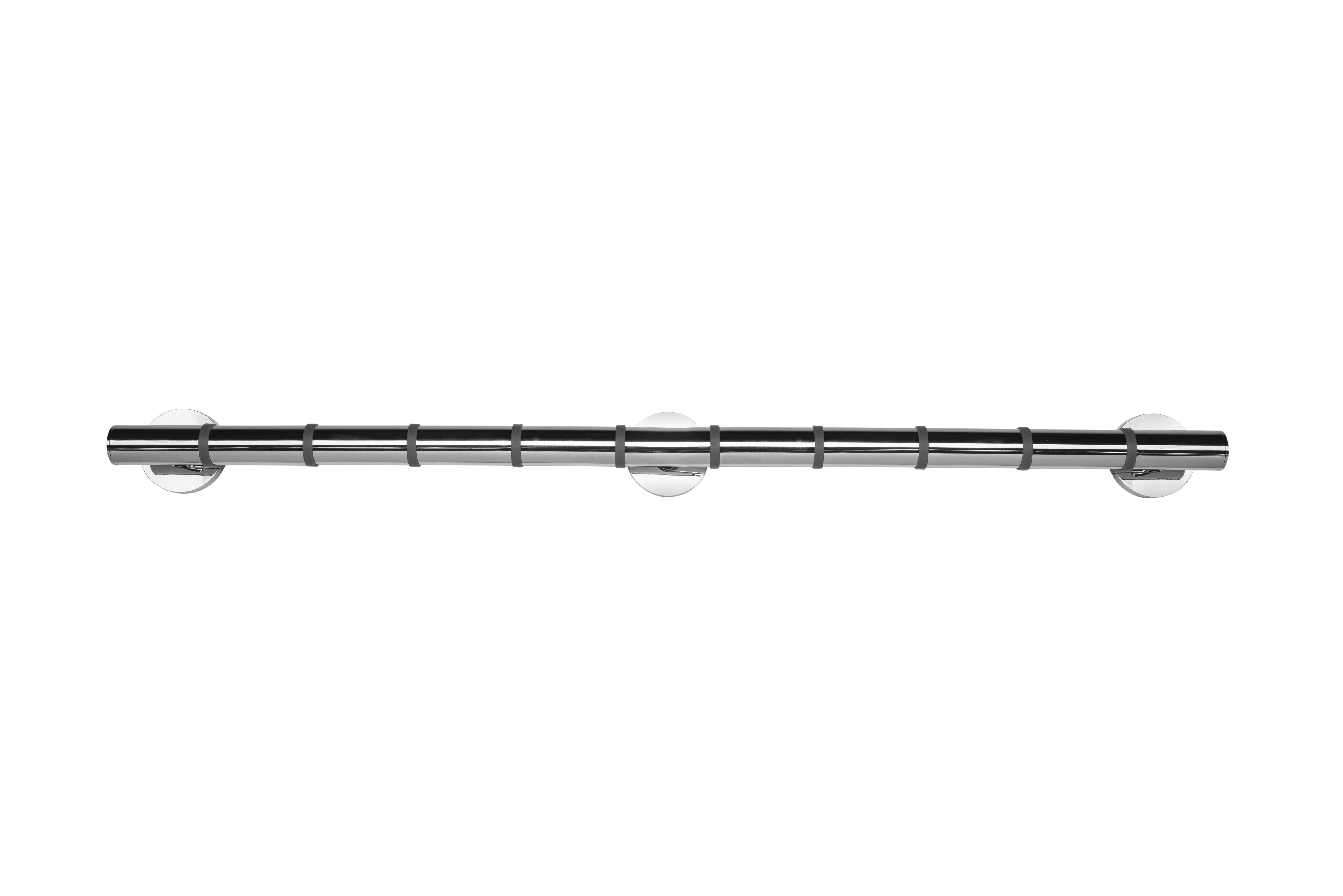 Croydex 35.03 in. Stainless Steel Straight Shower Grab Bar with Anti Slip Grip in Chrome