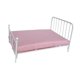 thumbnail image 4 of Cama de casa de muñecas a escala 1/12, muebles para casa de muñecas, decoración para casa de muñecas, miniatura para casa de muñecas blanco, 4 of 9