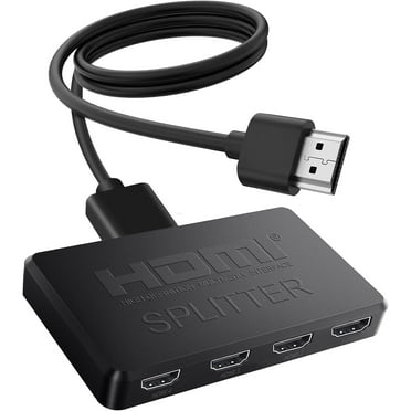 HDMI Splitter 1 in 4 Out, 4K 3D 1080P HDMI Splitter 1 to 2 for Dual Monitors, 1x4 HDMI Splitter for MacBook, Xbox, PS3/4, Blu-Ray Player Roku 4K HD Hdmi Screen Splitter Switcher