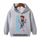 thumbnail image 2 of Conjunto de sudadera con capucha y pantalones de terciopelo para niños y niñas con estampado de Messi 2024, 2 of 5