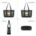 thumbnail image 6 of FORMRS Canvas Laptop Tote Bag for Women with 15.6" Computer Compartments Shoulder Handbag, Green Christmas, 6 of 7
