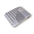 thumbnail image 4 of Colcha Squares Gris Doble Vista Queen Size Dormireal, 4 of 5