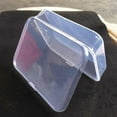 thumbnail image 6 of 2Pcs Pack Small Case Rectangular Container Plastic Clear Storage Box Transparent TRANSPARENT, 6 of 7