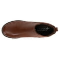 thumbnail image 4 of EASTLAND Womens Brown Heel Tab Goring Jasmine Round Toe Stacked Heel Booties 8.5 M, 4 of 5