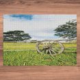 thumbnail image 5 of Ambesonne Wagon Wheel Jigsaw Puzzle Durable Cardboard, Green Meadow, 1000 pcs, Multicolor, 5 of 5