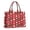 Red Christmas Tree-1, variant on Large Capacity Tote Bag,Red Christmas Tree and Deer Pattern Handbag Fashion Luxury Tote Bag,15.7"x13"x 5.1" Inches,Laptop Compatible