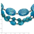 thumbnail image 2 of 925 Sterling Silver Hematite Howlite Jasper Crystal With 2inch Extension Necklace 18.5 Inch Pendant Necklace for Women, 2 of 2