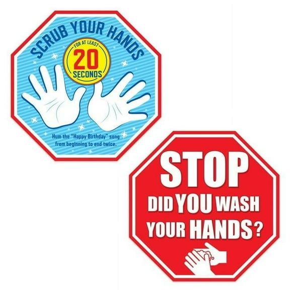 DDI 2354274 Hand Washing Removable Clings - Assorted Case of 48