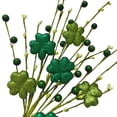 thumbnail image 4 of Xihbxyly Ramas Artificiales de San Patricio, Diseño de Trébol de Cuatro Hojas, Arreglo Floral Primaveral, Decoración Festiva para El Hogar, Un Toque de Suerte para Fiestas, Juego de 3, Tamaño de 40 C, 4 of 6