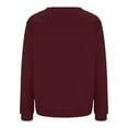 thumbnail image 5 of Red Warm Winter Hoodies, Polyester Loose Casual Hoodies, Fashion Casual Women's Warm Sweatshirt Long Sleeve O Neck 2024 Autumn and Winter New Women's Sweatshirt Top, XXL, 5 of 9