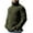 Green, variant on JTieacloth Casual Mens Sweaters Mens Autumn And Winter Fashion Casual Turtleneck Color Matching Knitted Wool Coat Sweater(Blue)