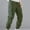 Army Green, variant on Casual Pants for Mens Elastic Waist Plus Size Fashion Drawstring Elastic Waist Solid Color Casual Length Pants 50% off