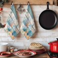 thumbnail image 6 of Vintage Blue Coastal Kitchen Towels Set of 1, Summer Beach Starfish Shell Coral Nautical Absorbent Dish Towels for Kitchen, Microfiber Hand Towel, Quick Drying Tea Towel for Cleaning Dishcloths, 6 of 7